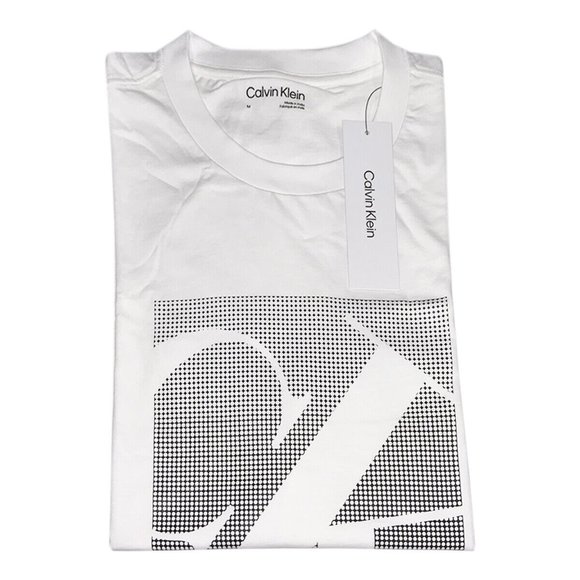 NWT CALVIN KLEIN AUTHENTIC MEN'S WHITE CREW NECK SHORT SLEEVE T-SHIRT SIZE XL - Picture 6 of 6